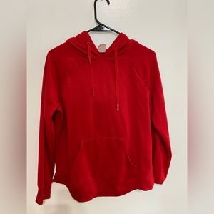Red hoodie with bags